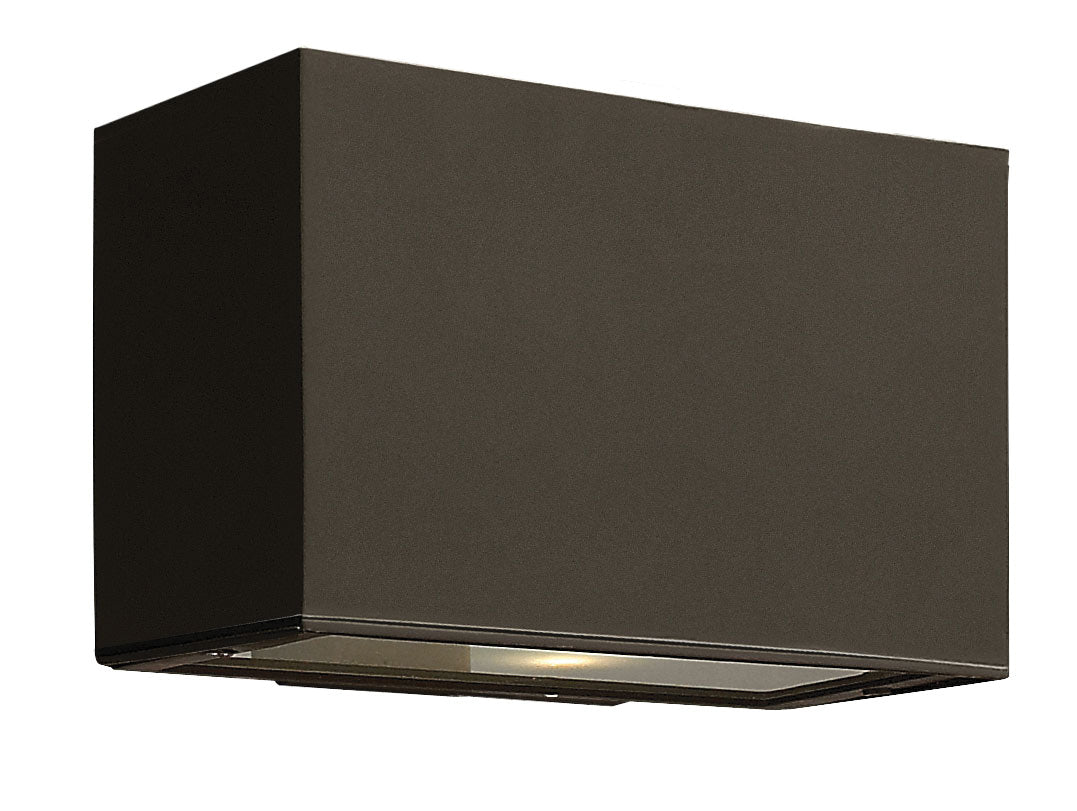Atlantis Extra Small Up/Down Wall Mount Lantern In Light Bronze Finish