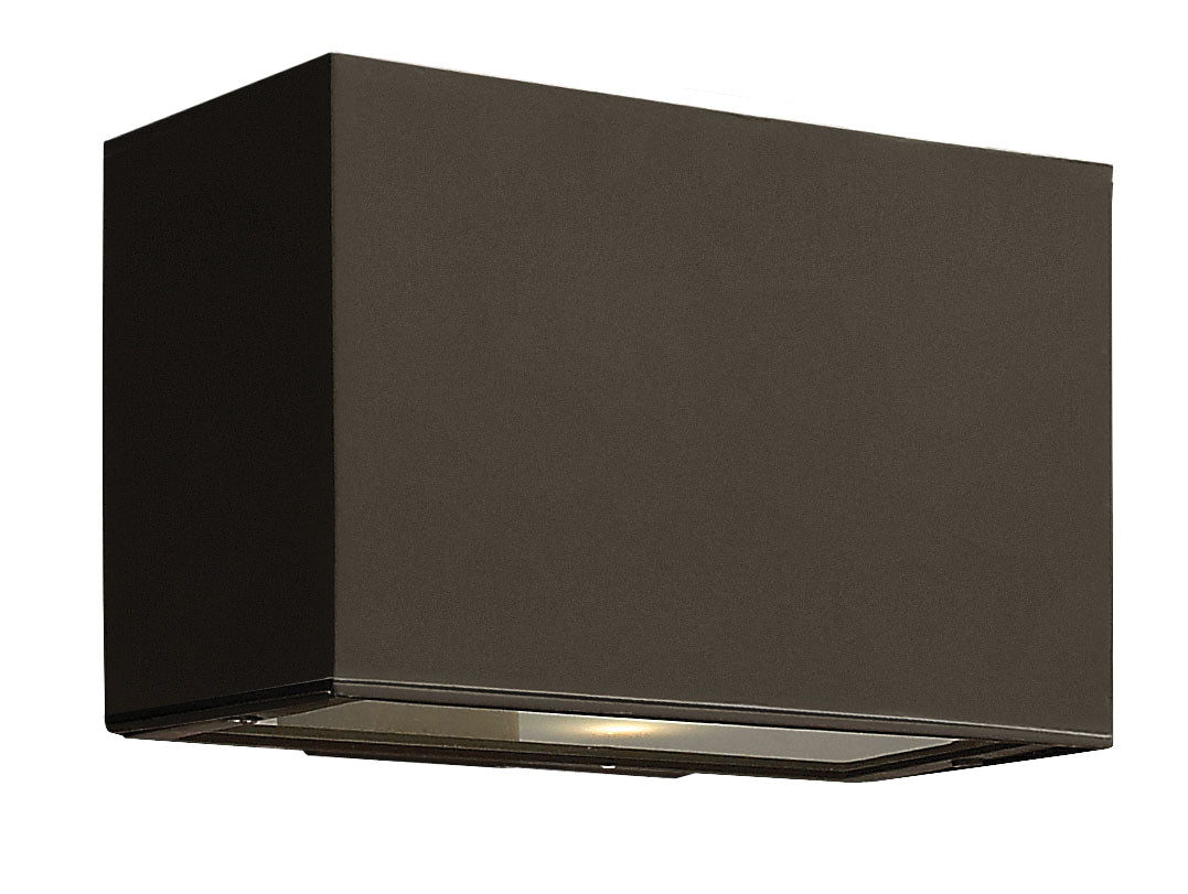 Atlantis Extra Small Up/Down Wall Mount Lantern In Light Bronze Finish