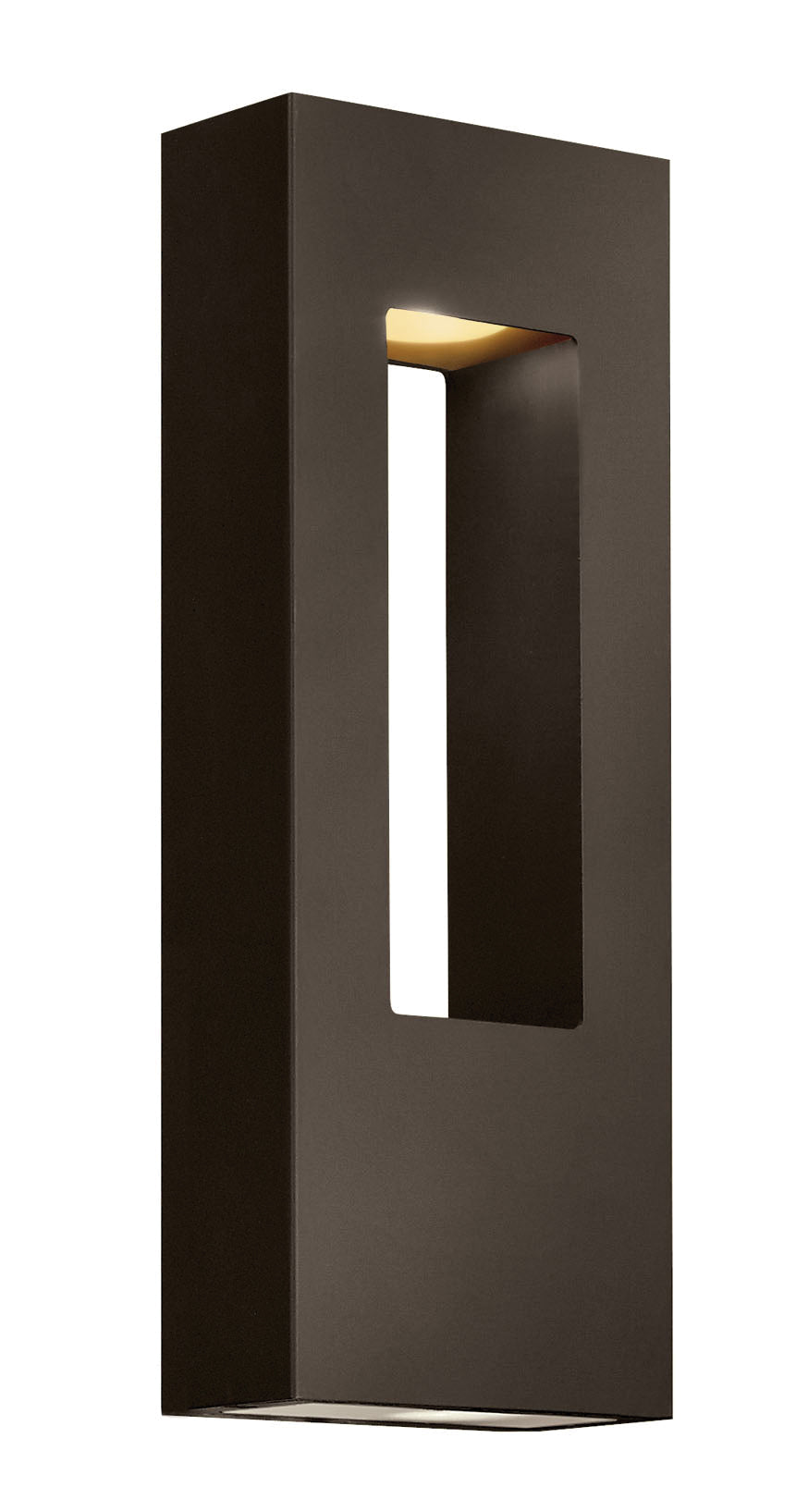 Atlantis Medium Wall Mount Lantern In Light Bronze Finish