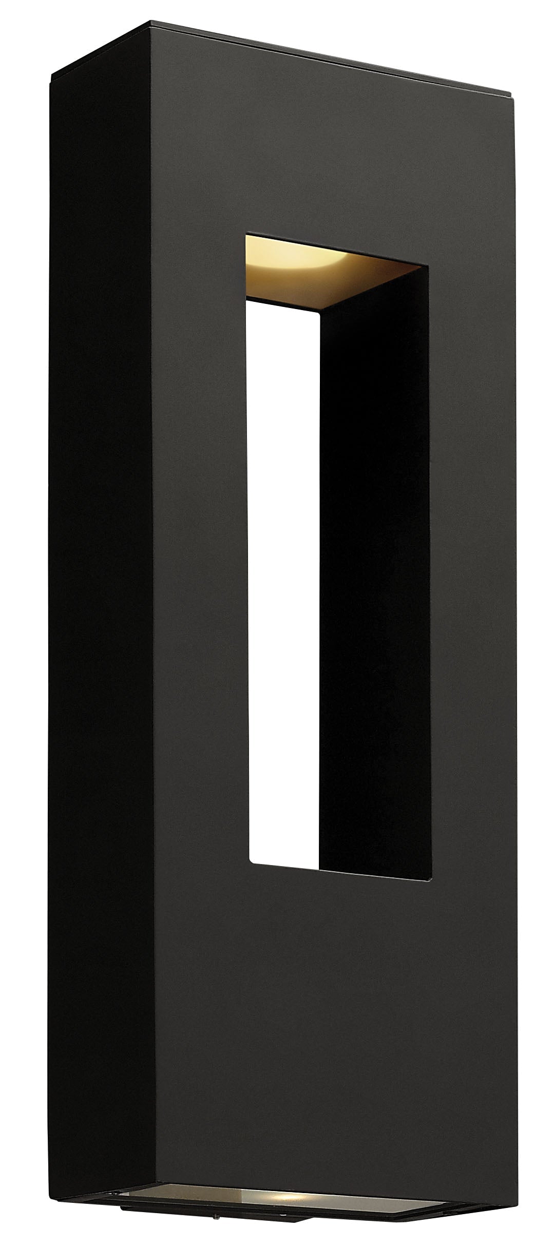 Atlantis Large Wall Mount Lantern In Black Finish