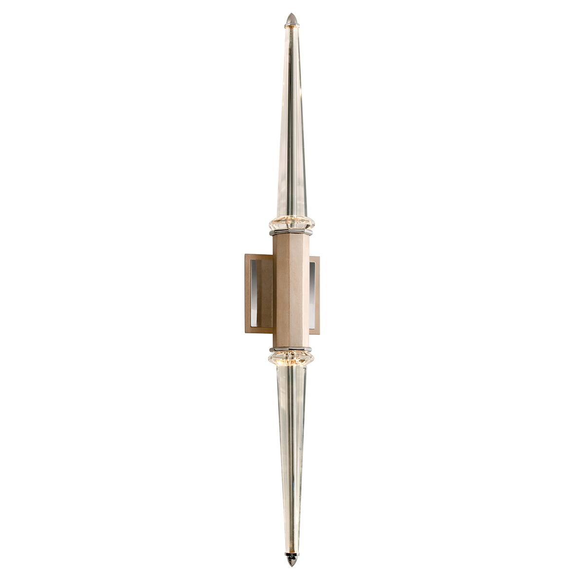 Harlow Wall Sconce In TRANQUILITY SILVER LEAF Finish