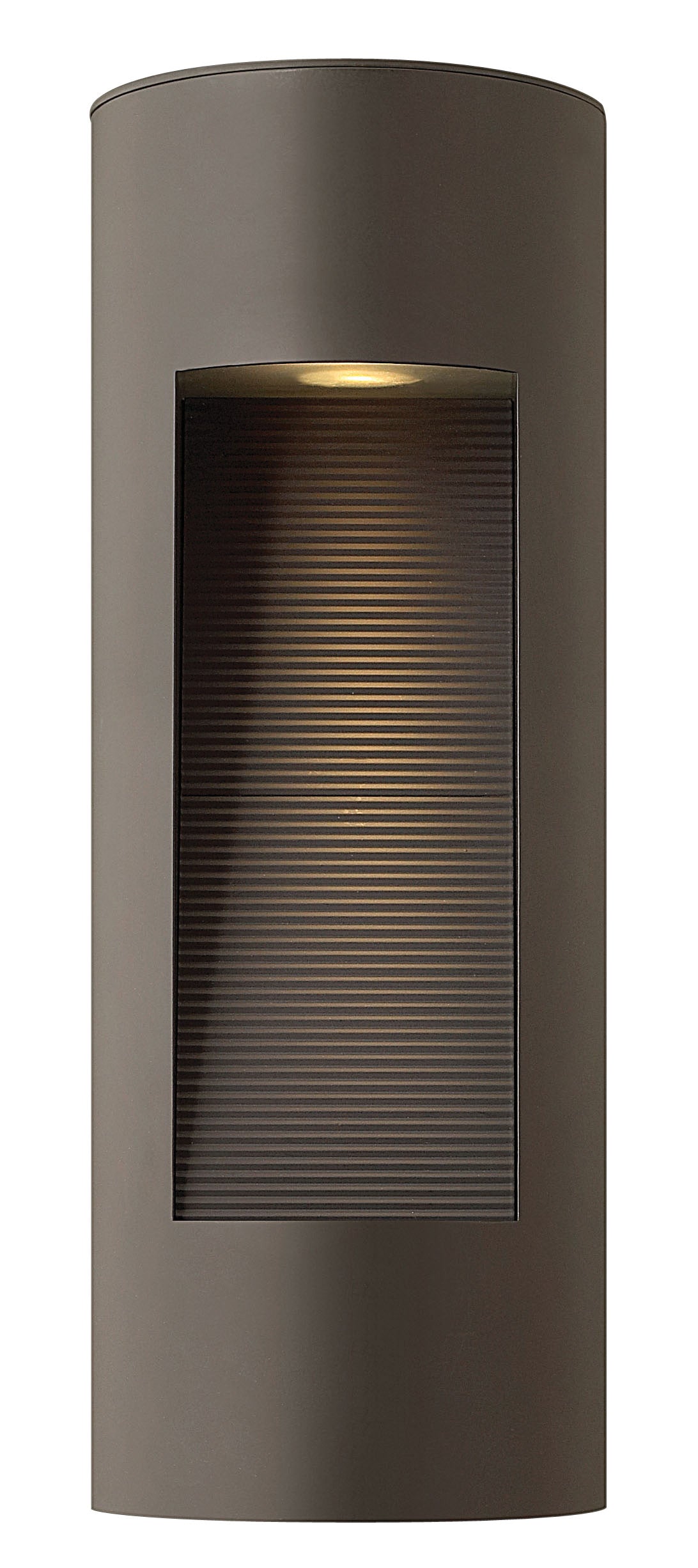 Luna Medium Wall Mount Lantern In Light Bronze Finish