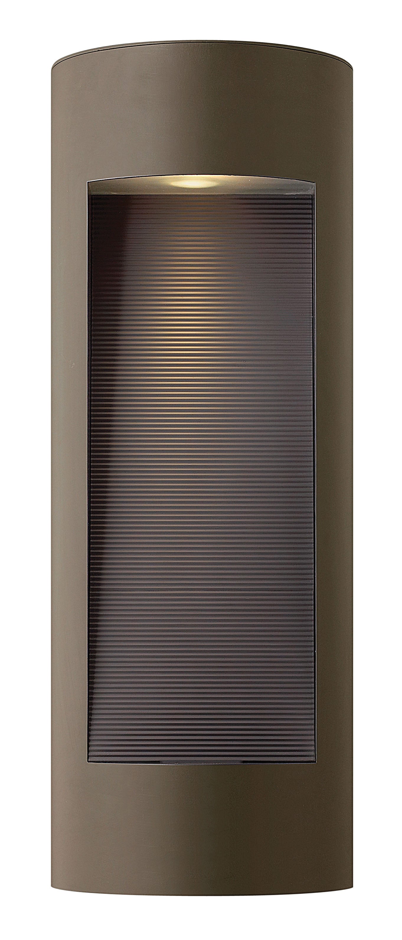 Luna Large Wall Mount Lantern In Light Bronze Finish
