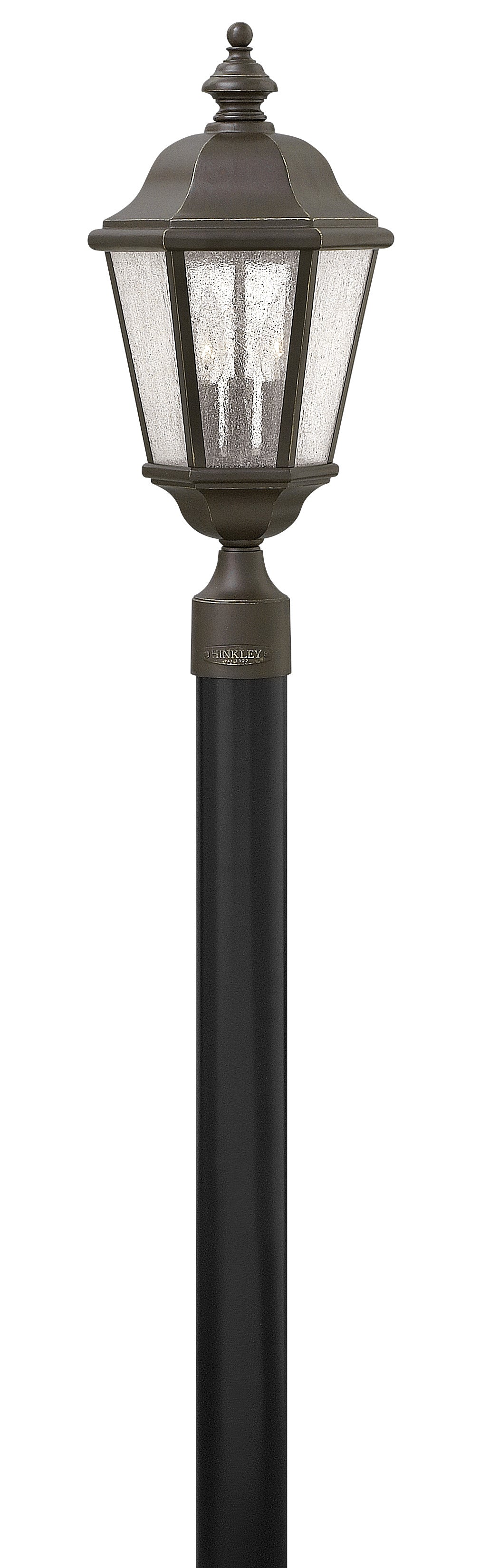 Edgewater Large Post Top or Pier Mount Lantern In Light Bronze Finish