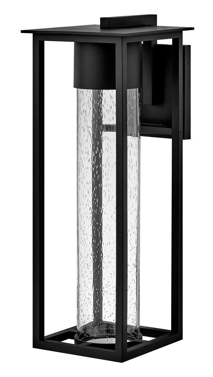 Coen Large Wall Mount Lantern In Black Finish