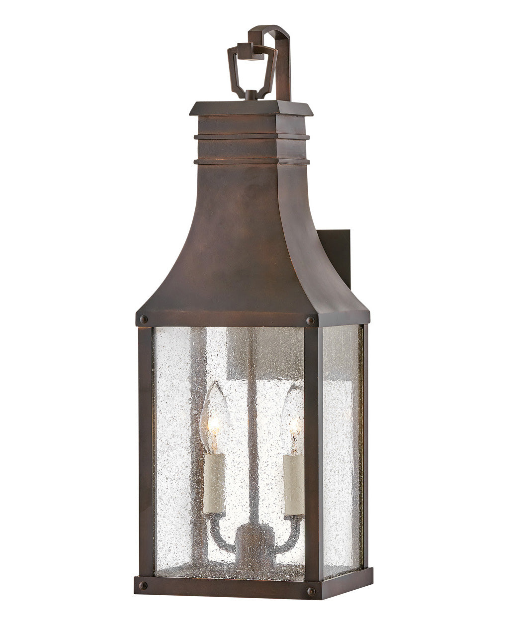 Beacon Hill Large Wall Mount Lantern In Copper Finish