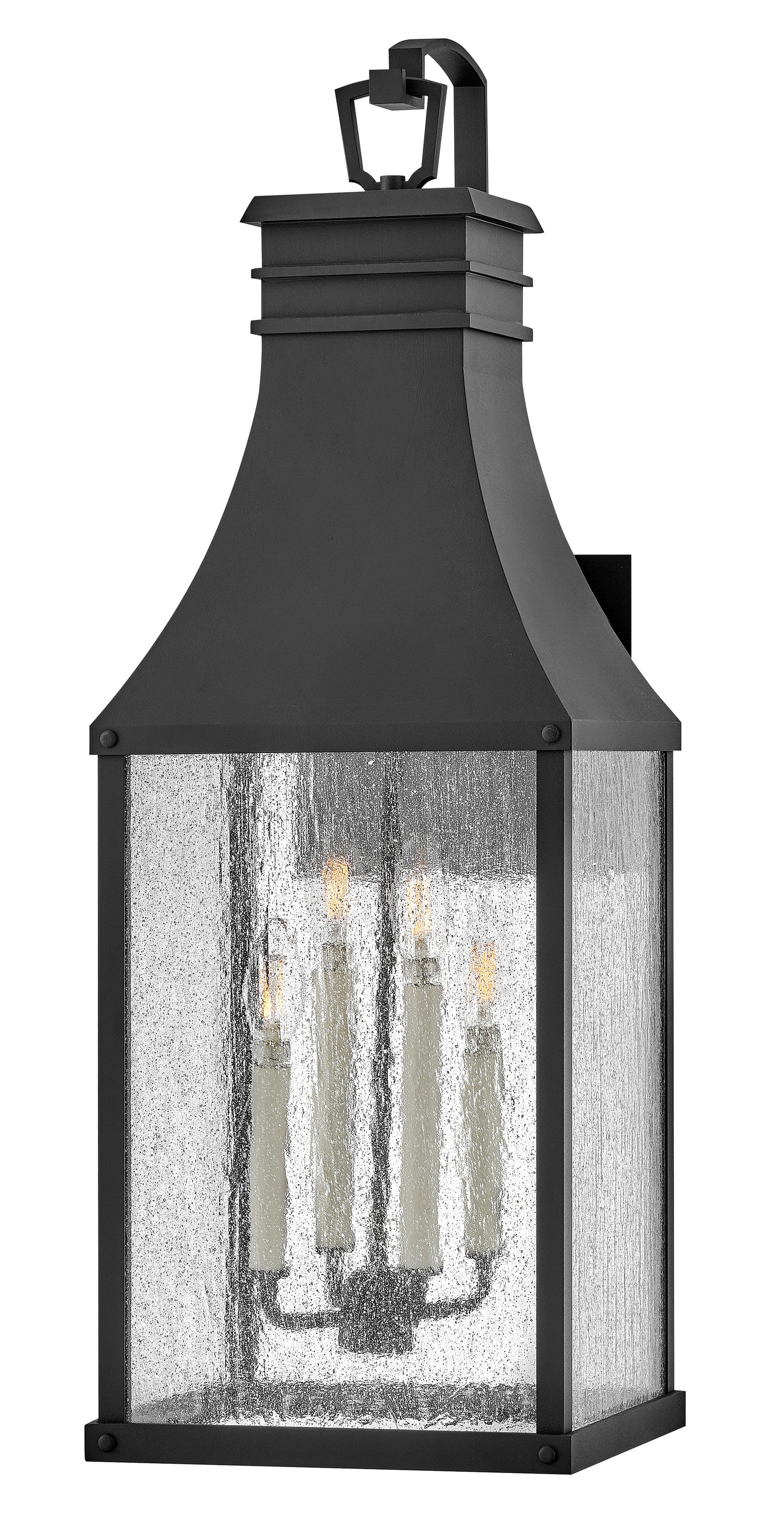 Beacon Hill Extra Large Wall Mount Lantern In Black Finish