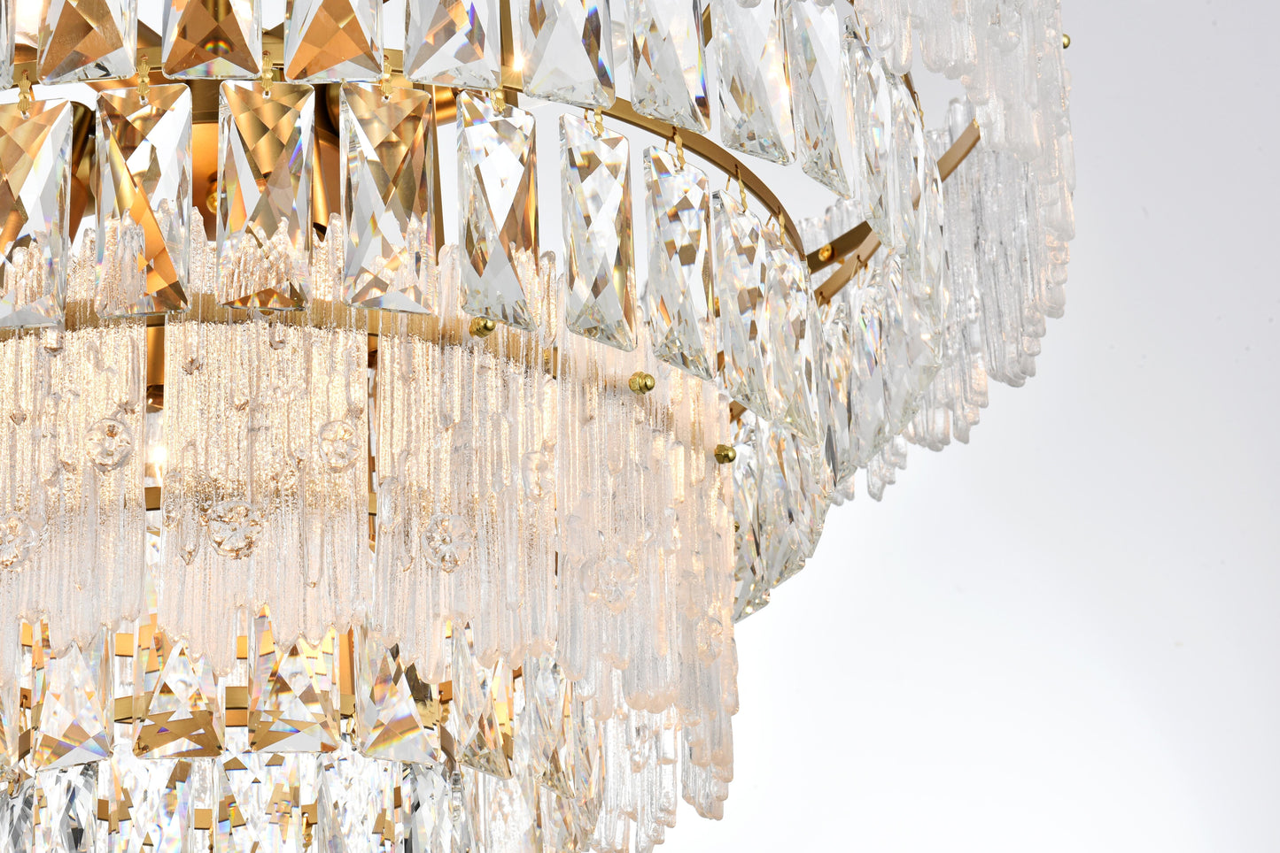 Emilia 25 inch Flush Mount in Satin Gold