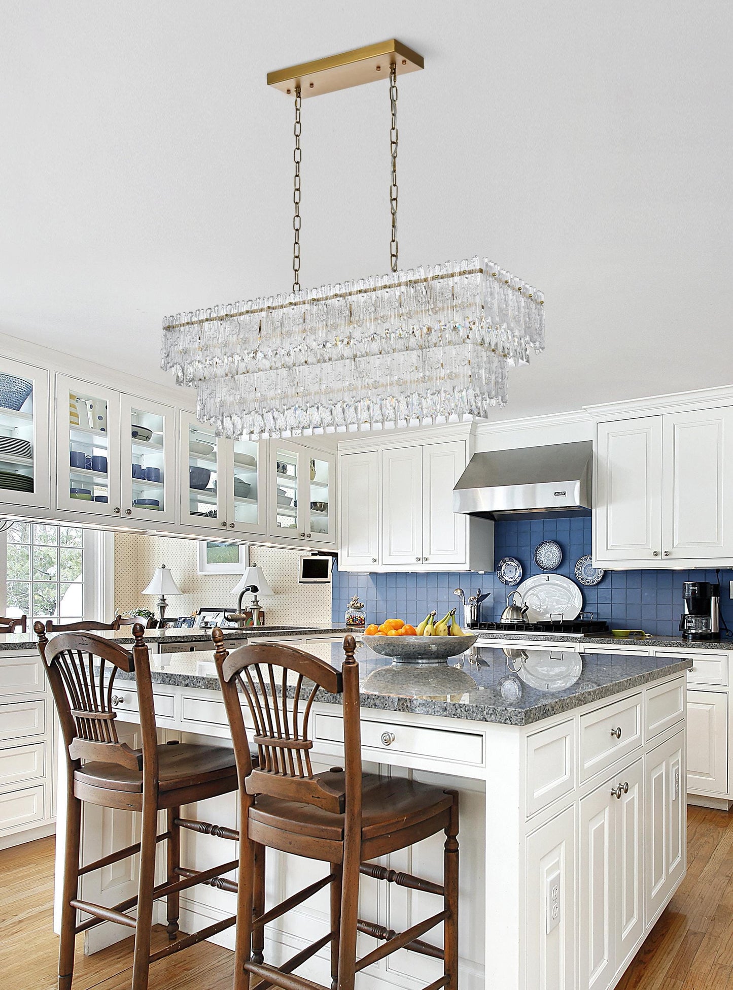 Emilia 37 inch Chandelier in Satin Gold