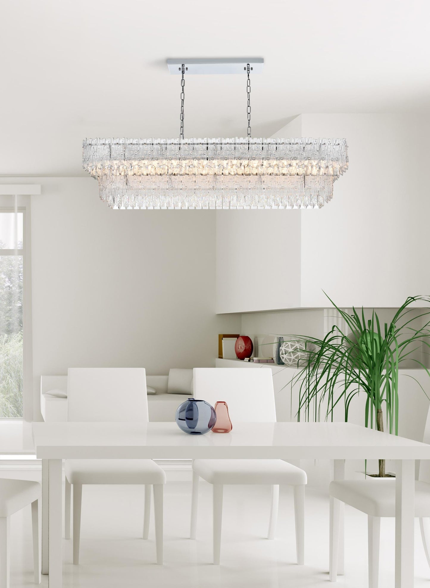 Emilia 50 inch Chandelier in Chrome