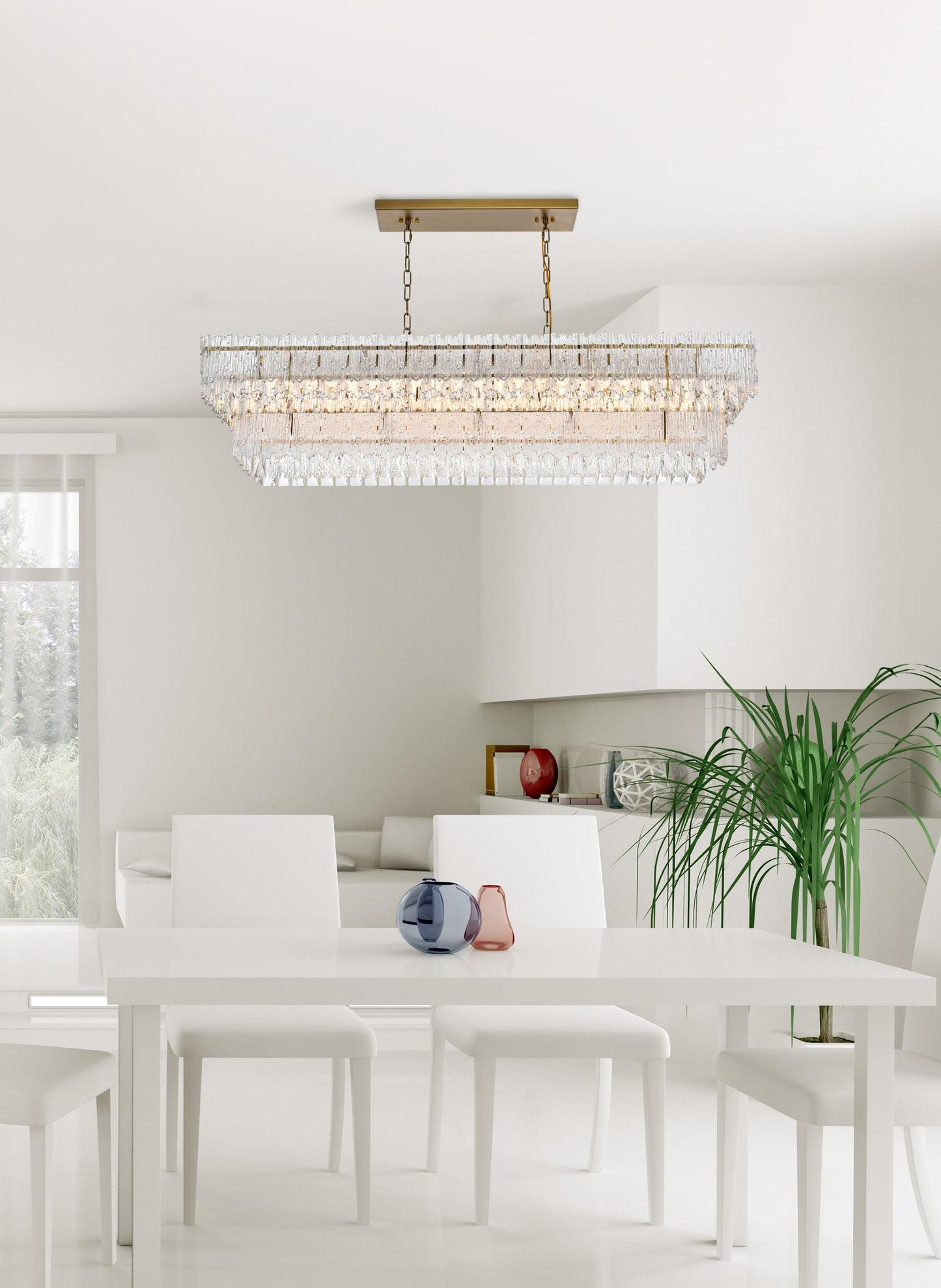 Emilia 50 inch Chandelier in Satin Gold