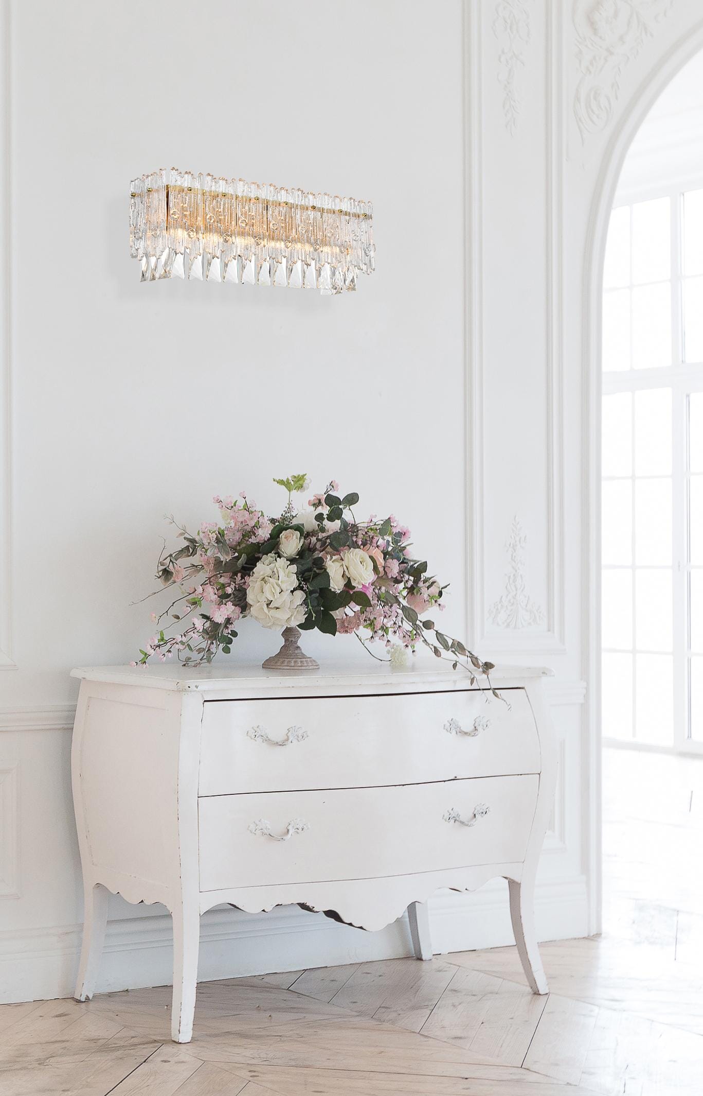 Emilia 19 inch Wall Sconce in Satin Gold