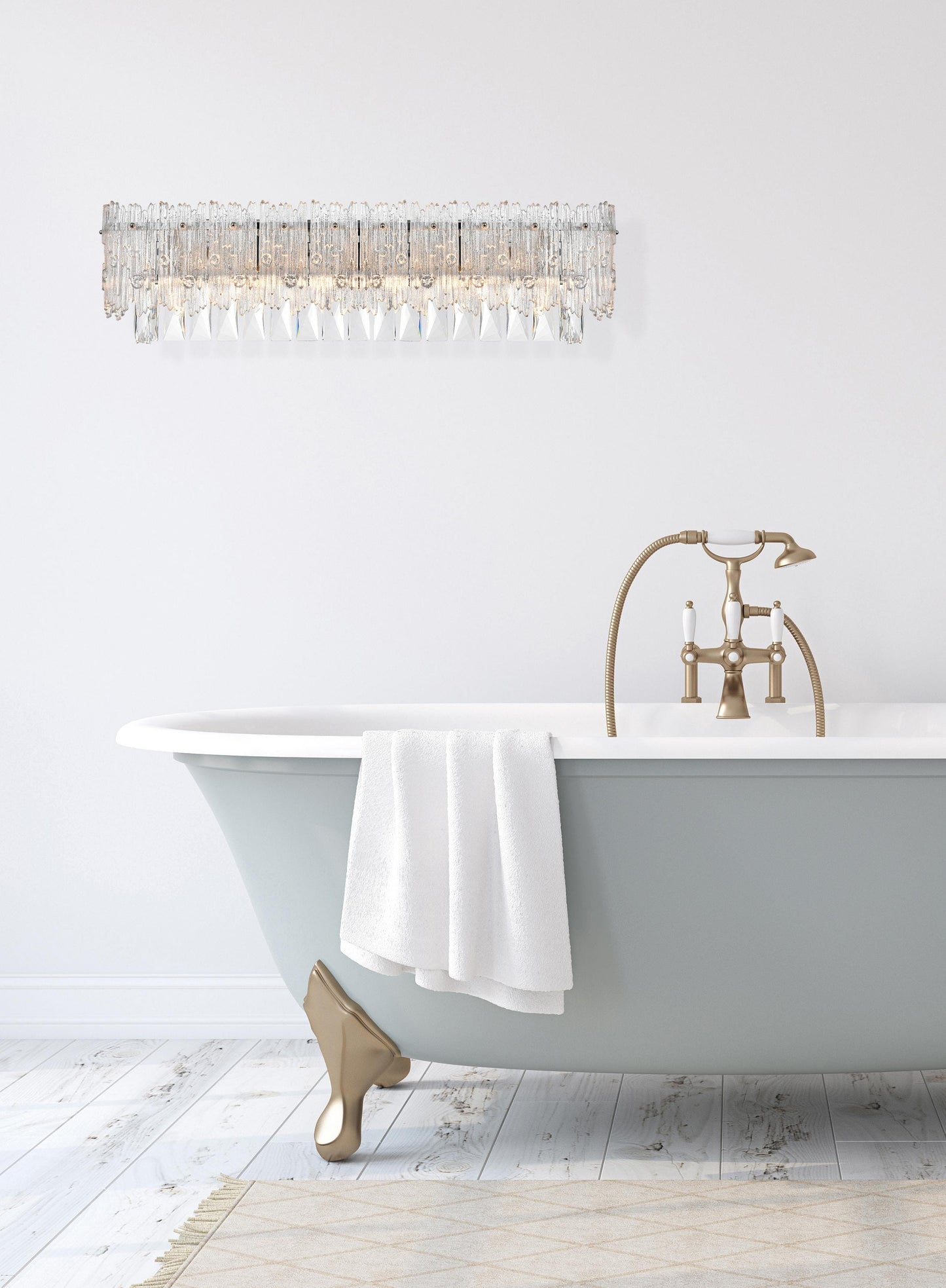 Emilia 27 inch Wall Sconce in Chrome