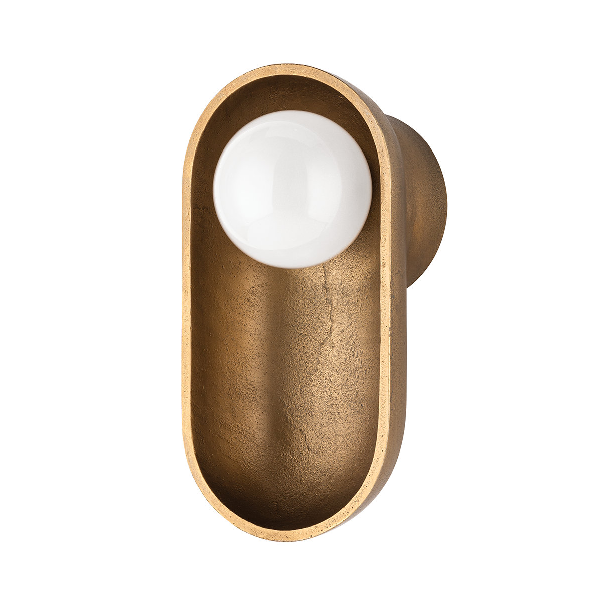 Nathan Wall Sconce with Aged Brass Finish