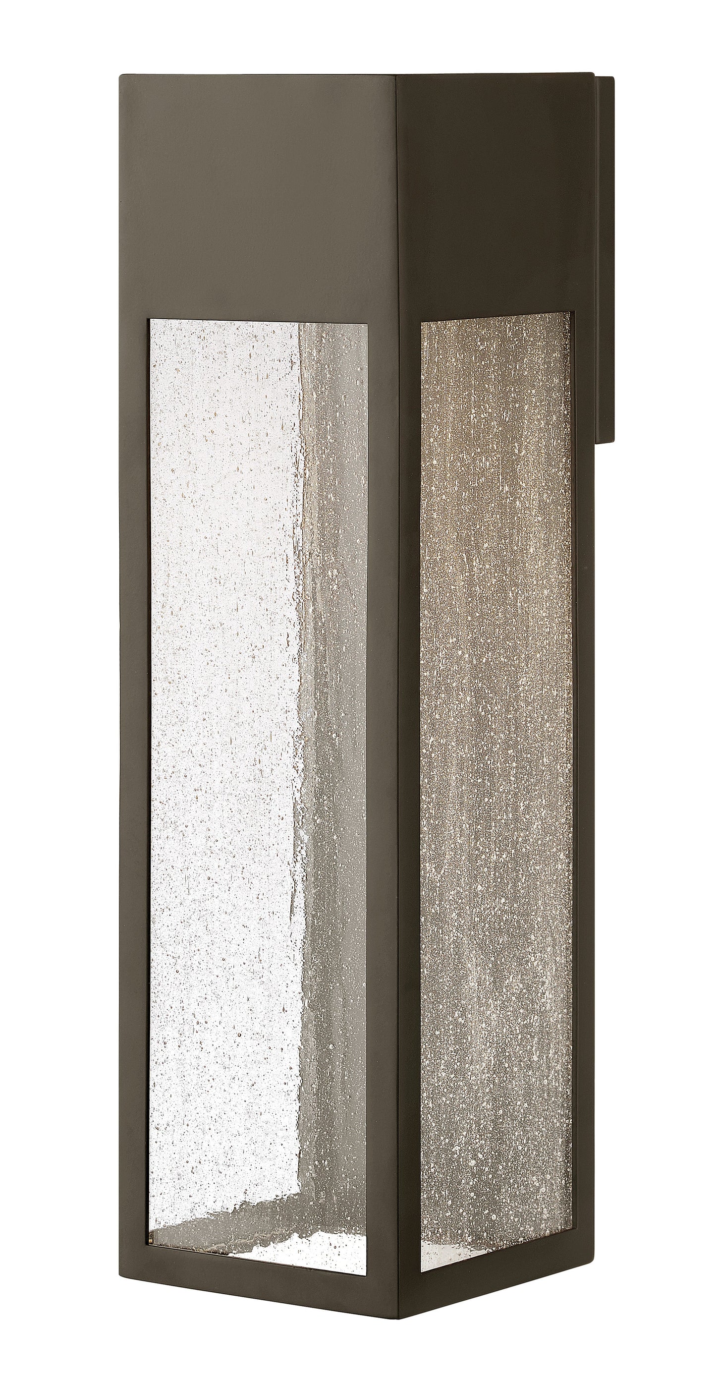 Rook Medium Wall Mount Lantern In Light Bronze Finish