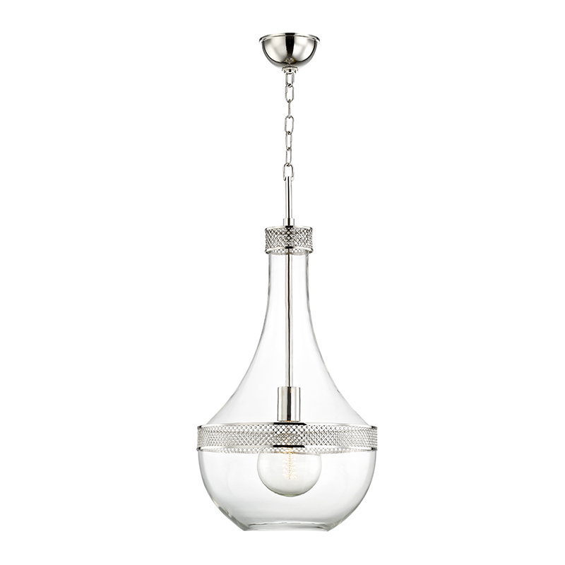 Hagen Pendant with Polished Nickel Finish