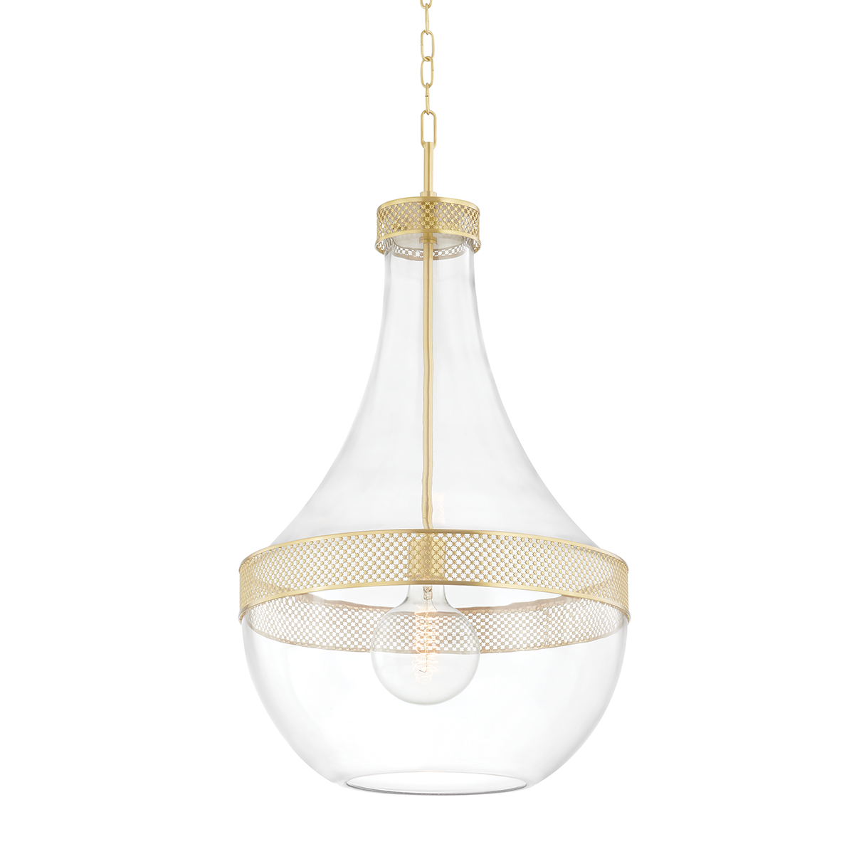 Hagen Pendant with Aged Brass Finish