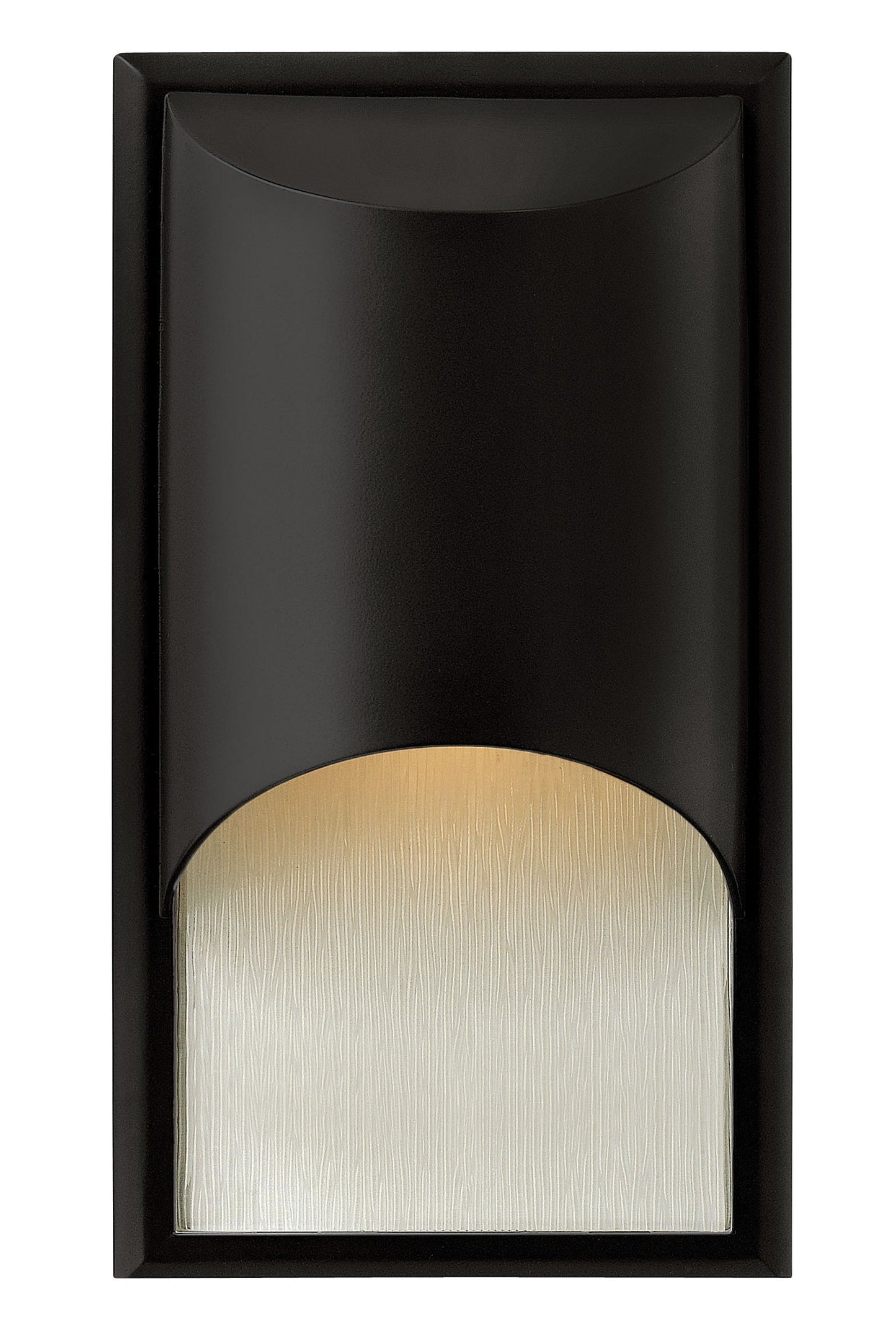 Cascade Medium Wall Mount Lantern In Black Finish