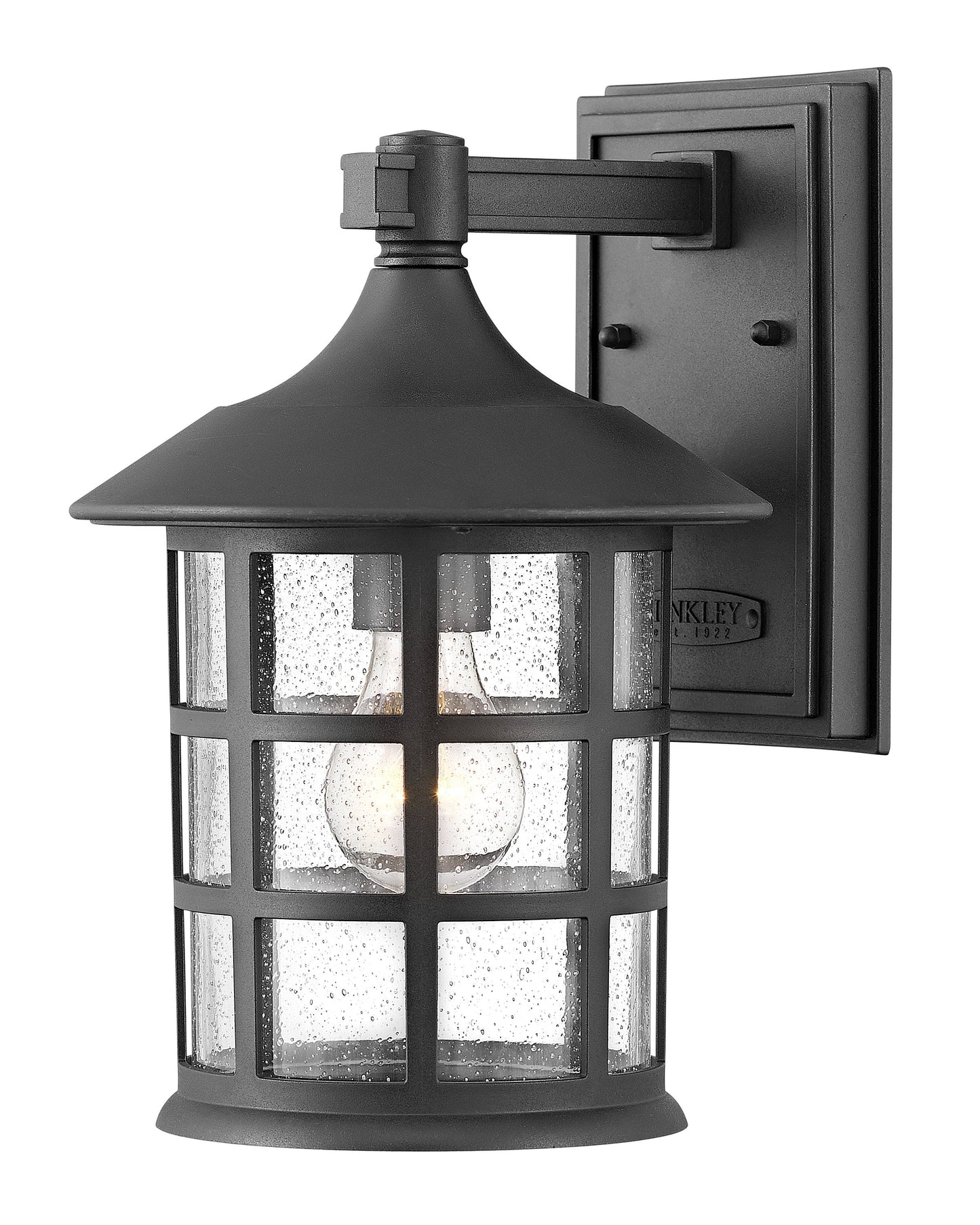 Freeport Coastal Elements Small Wall Mount Lantern In Black Finish