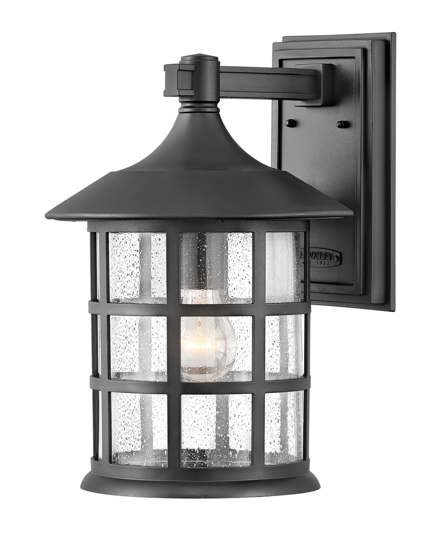 Freeport Coastal Elements Medium Wall Mount Lantern In Black Finish