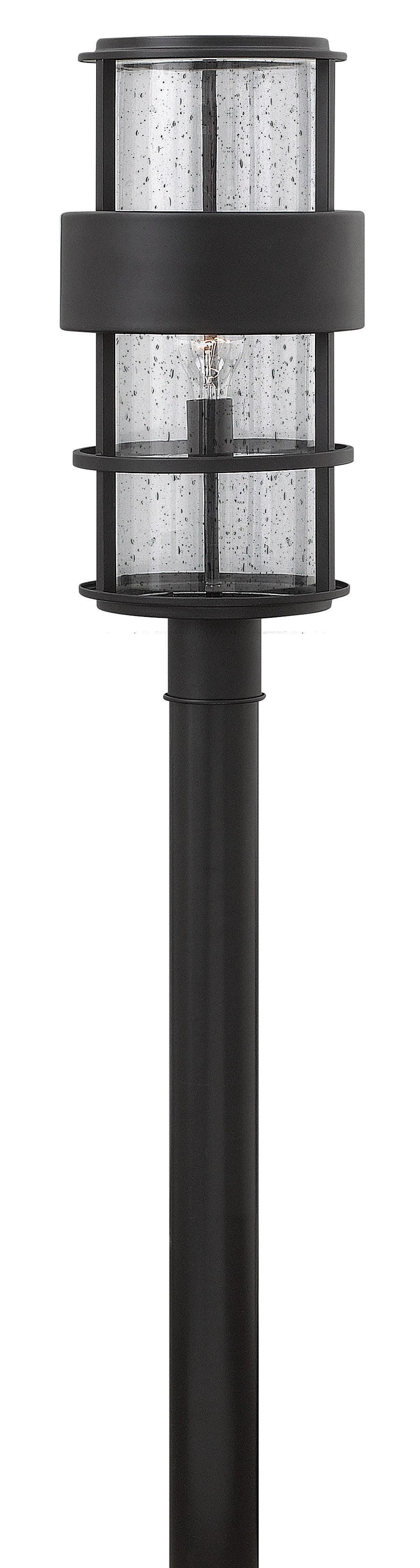 Saturn Large Post Top or Pier Mount Lantern In Black Finish
