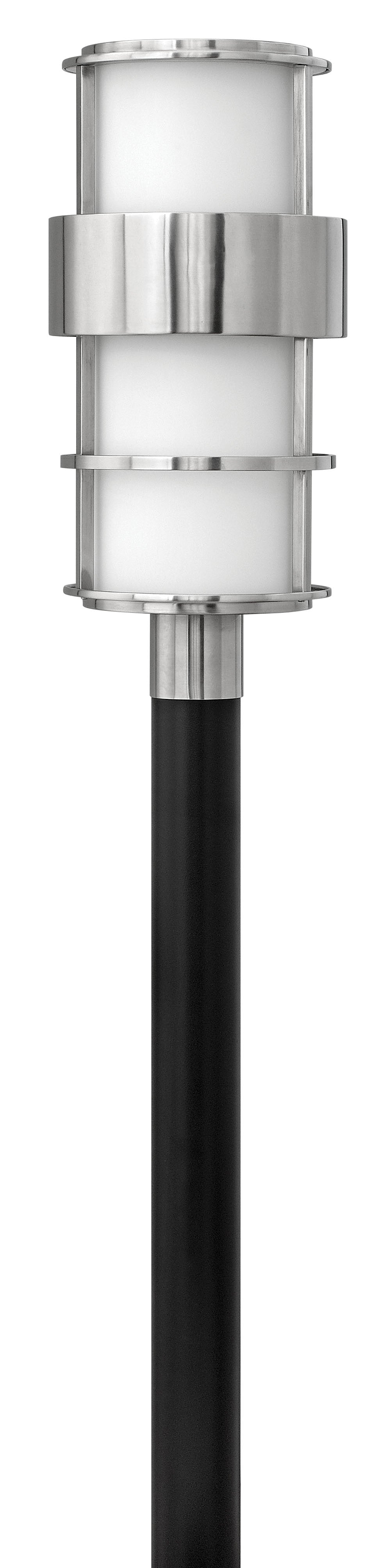 Saturn Large Post Top or Pier Mount Lantern In Stainless Finish