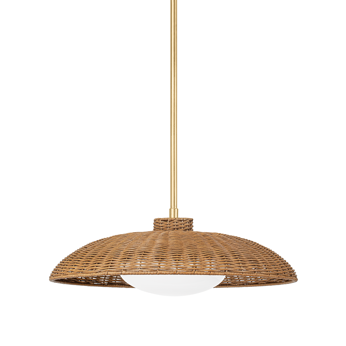 Delano Pendant with Vintage Gold Leaf Finish