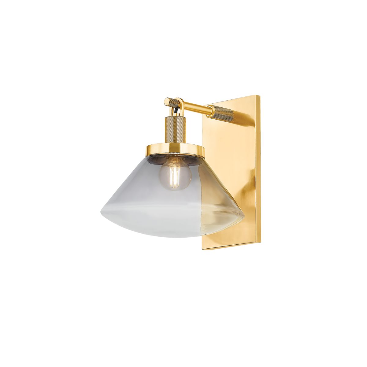 MENDON WALL SCONCE with AGED BRASS Finish