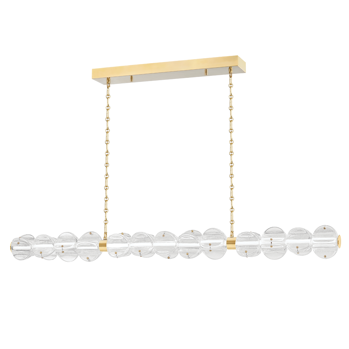 Lindley Linear with Aged Brass Finish