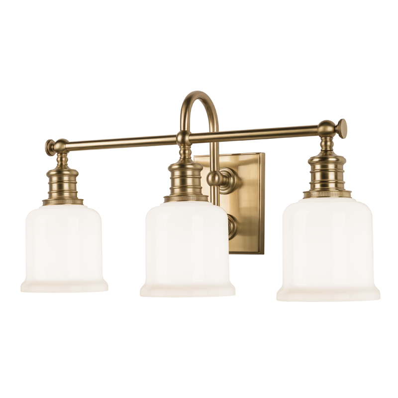 Keswick Bath and Vanity with Aged Brass Finish