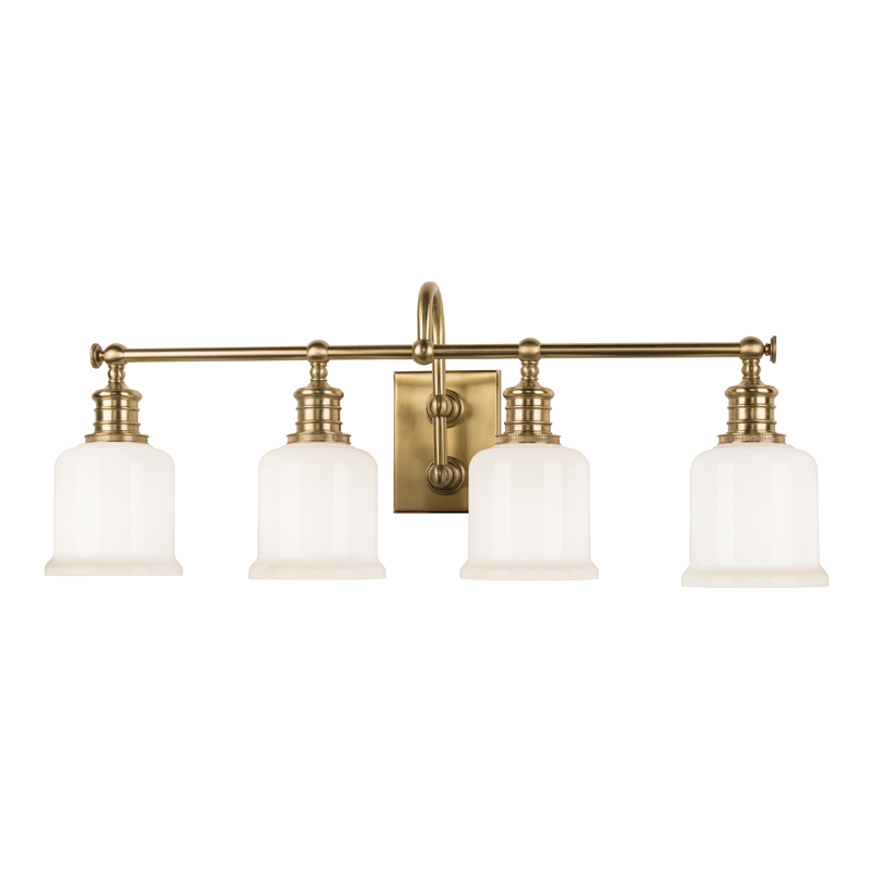 Keswick Bath and Vanity with Aged Brass Finish