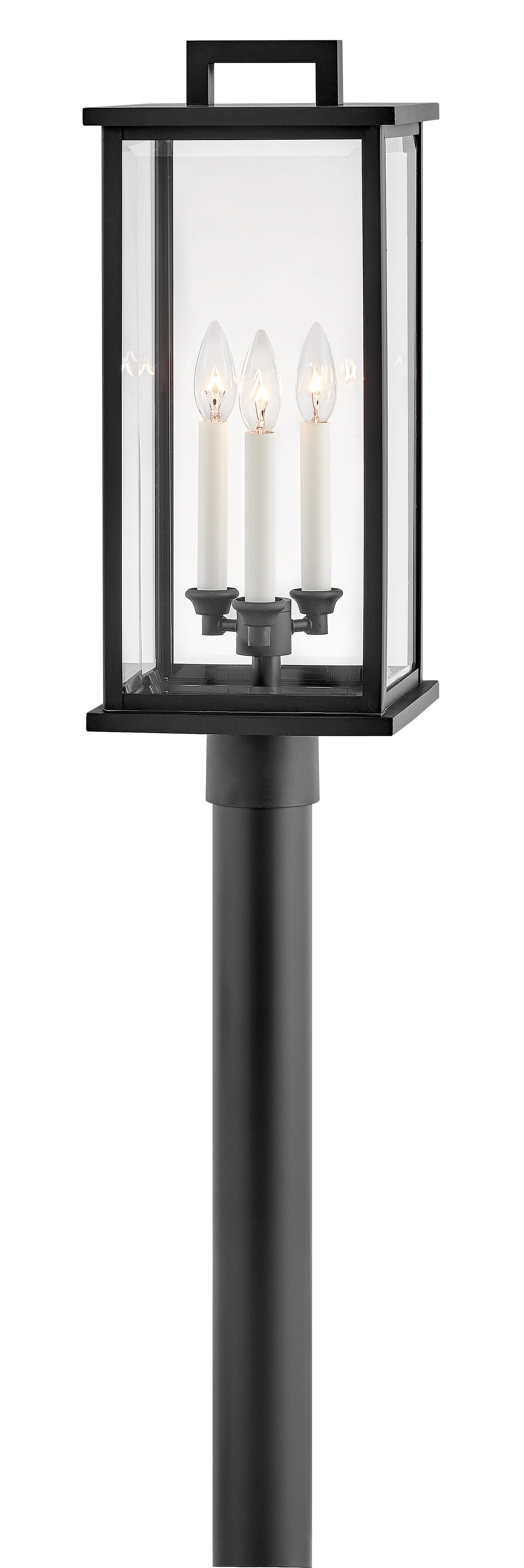 Weymouth Large Post Top or Pier Mount Lantern In Black Finish