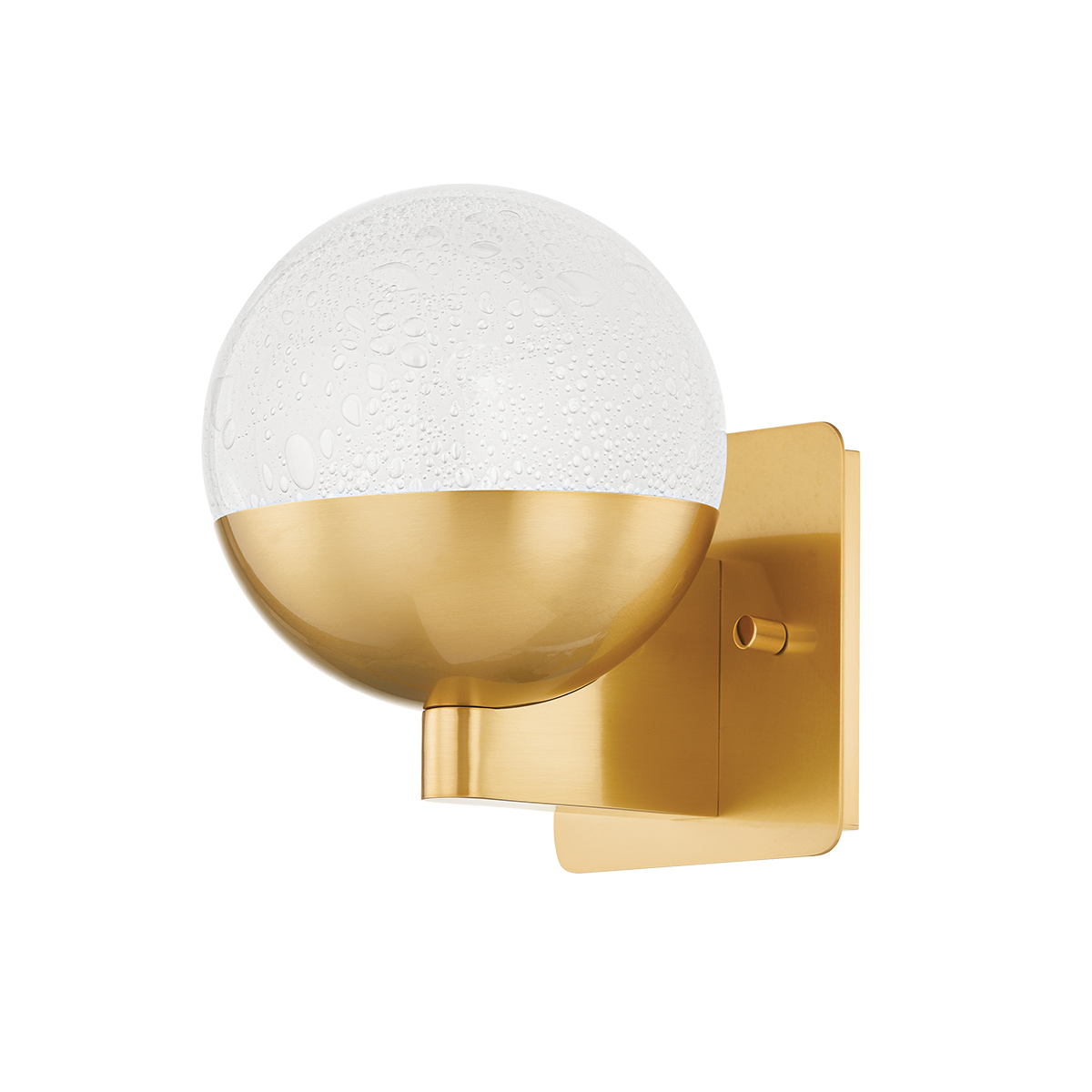 ROCHFORD Wall Sconce with Aged Brass Finish