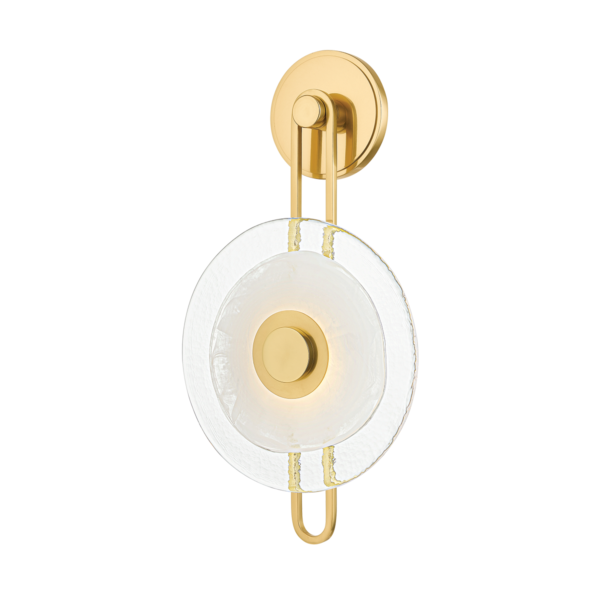 KEUKA PARK Wall Sconce with Aged Brass Finish