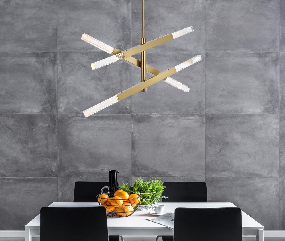 Ari 3-Bar Pendant in Satin Gold