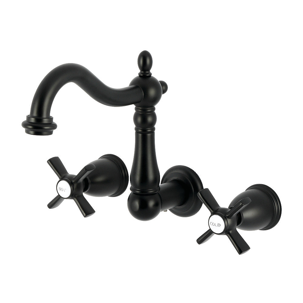 Millennium Wall-Mount Bathroom Faucet in Matte Black