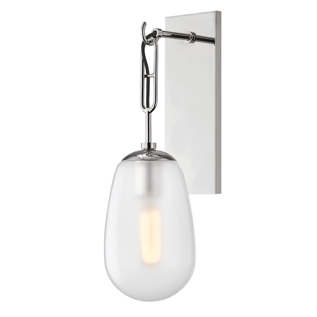 Bruckner Wall Sconce with Polished Nickel Finish