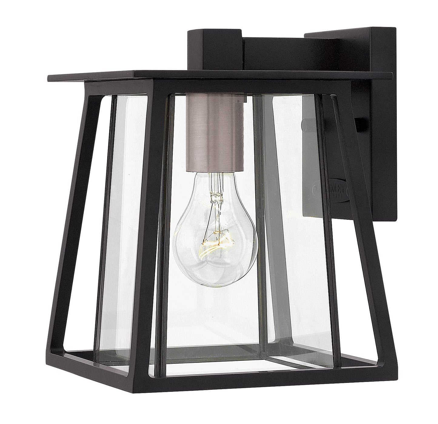 Walker Small Wall Mount Lantern In Black Finish