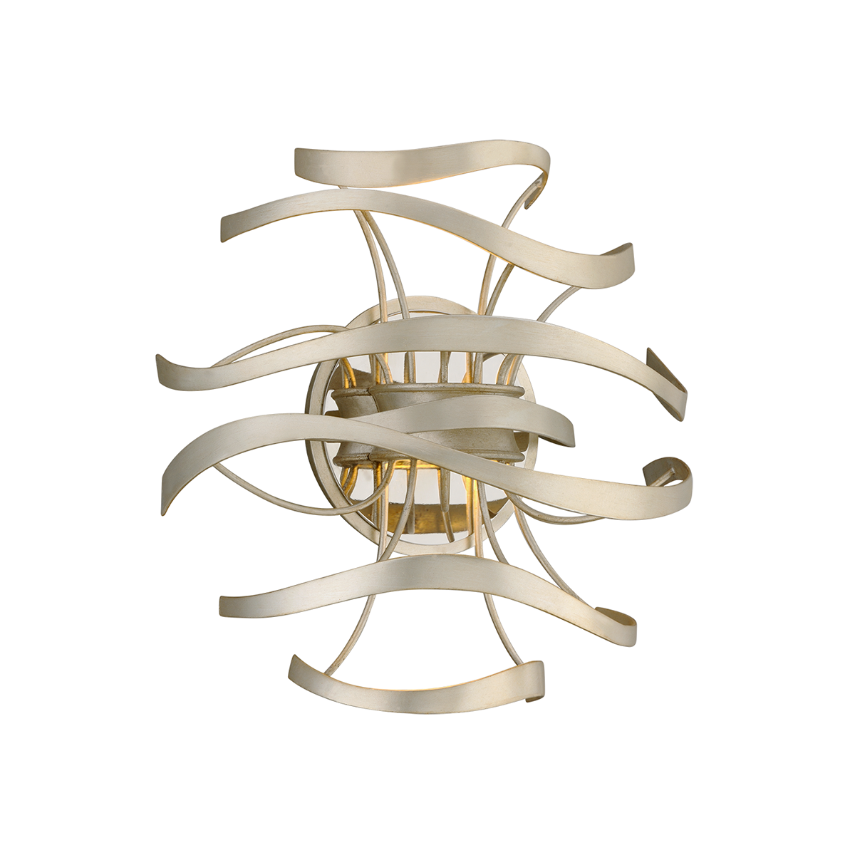 Calligraphy Wall Sconce In SILVER LEAF Finish