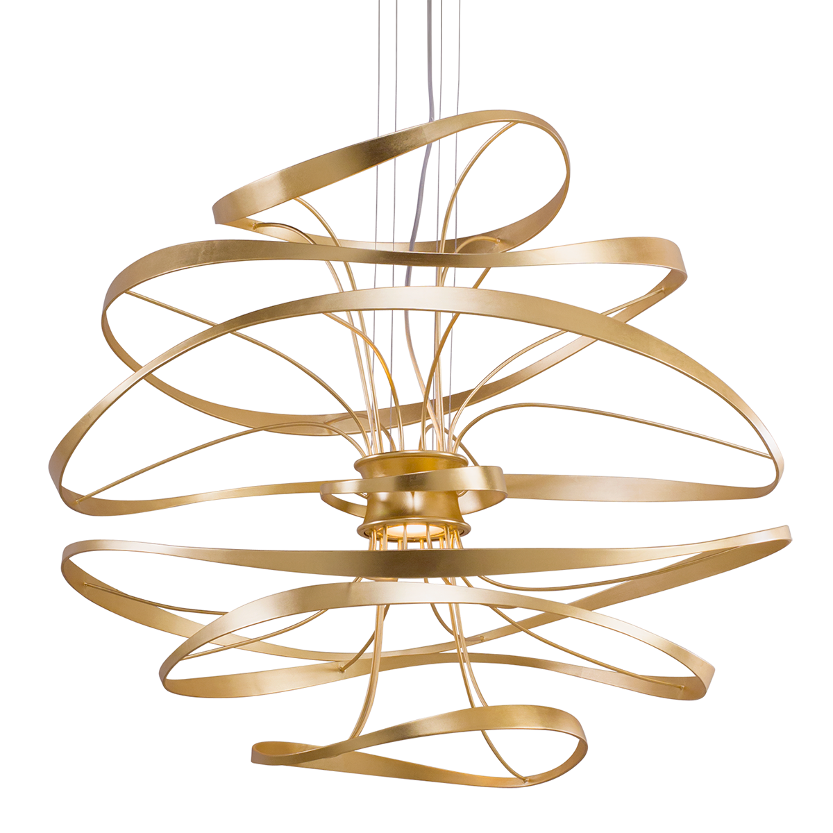 Calligraphy Chandelier In Stainless Steel Finish