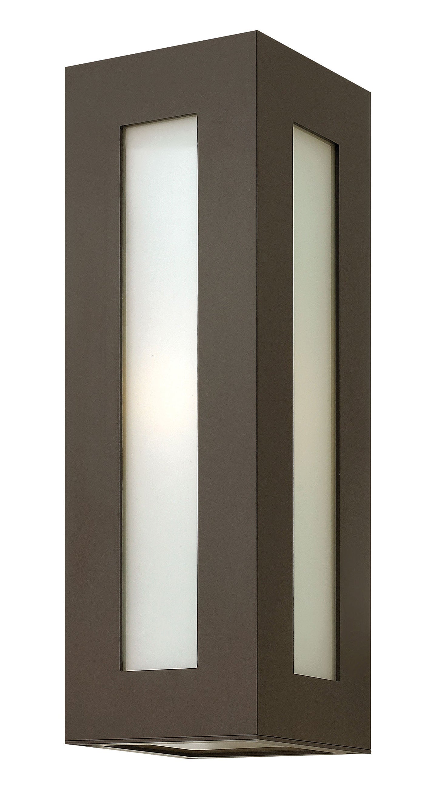 Dorian Medium Wall Mount Lantern In Light Bronze Finish