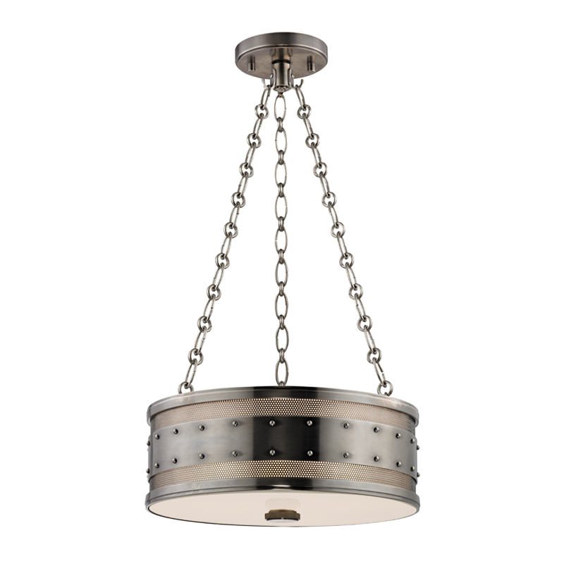 Gaines Pendant with Historic Nickel Finish