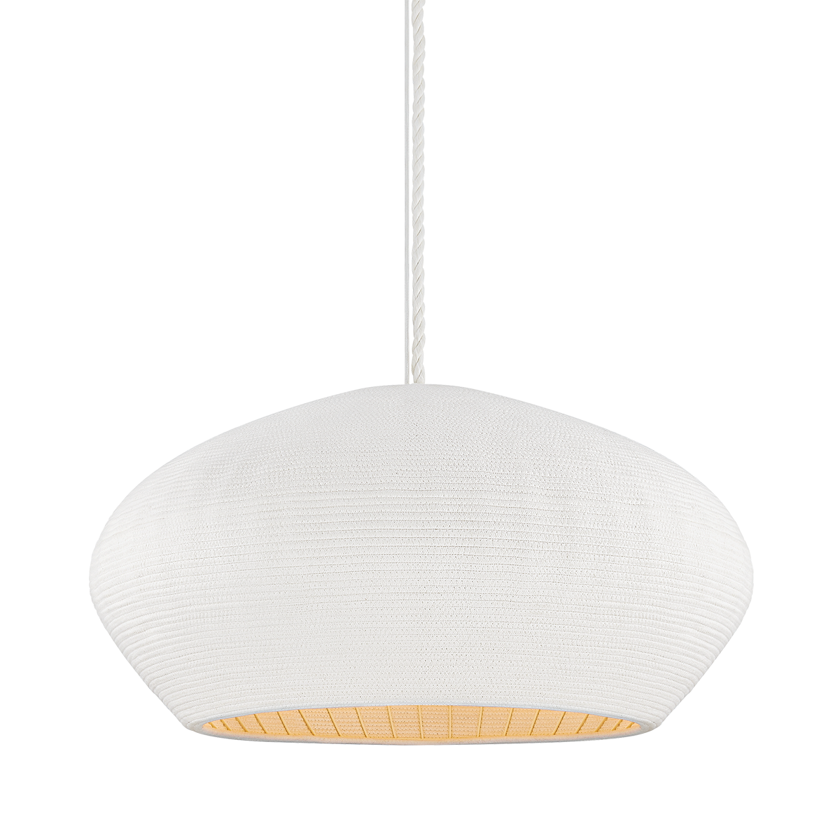 FERNDALE Pendant with GESSO WHITE Finish