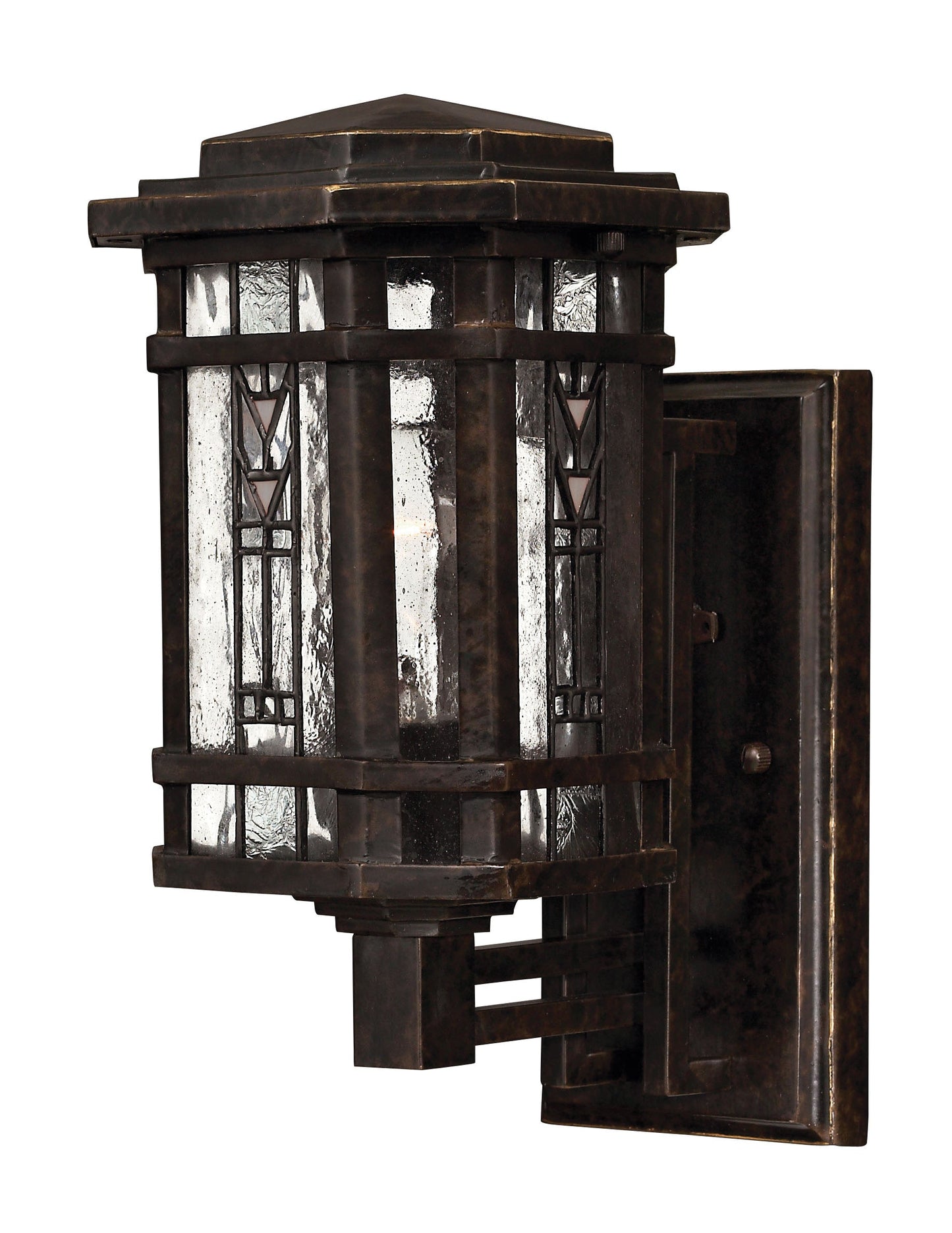 Tahoe Small Wall Mount Lantern In Dark Bronze Finish