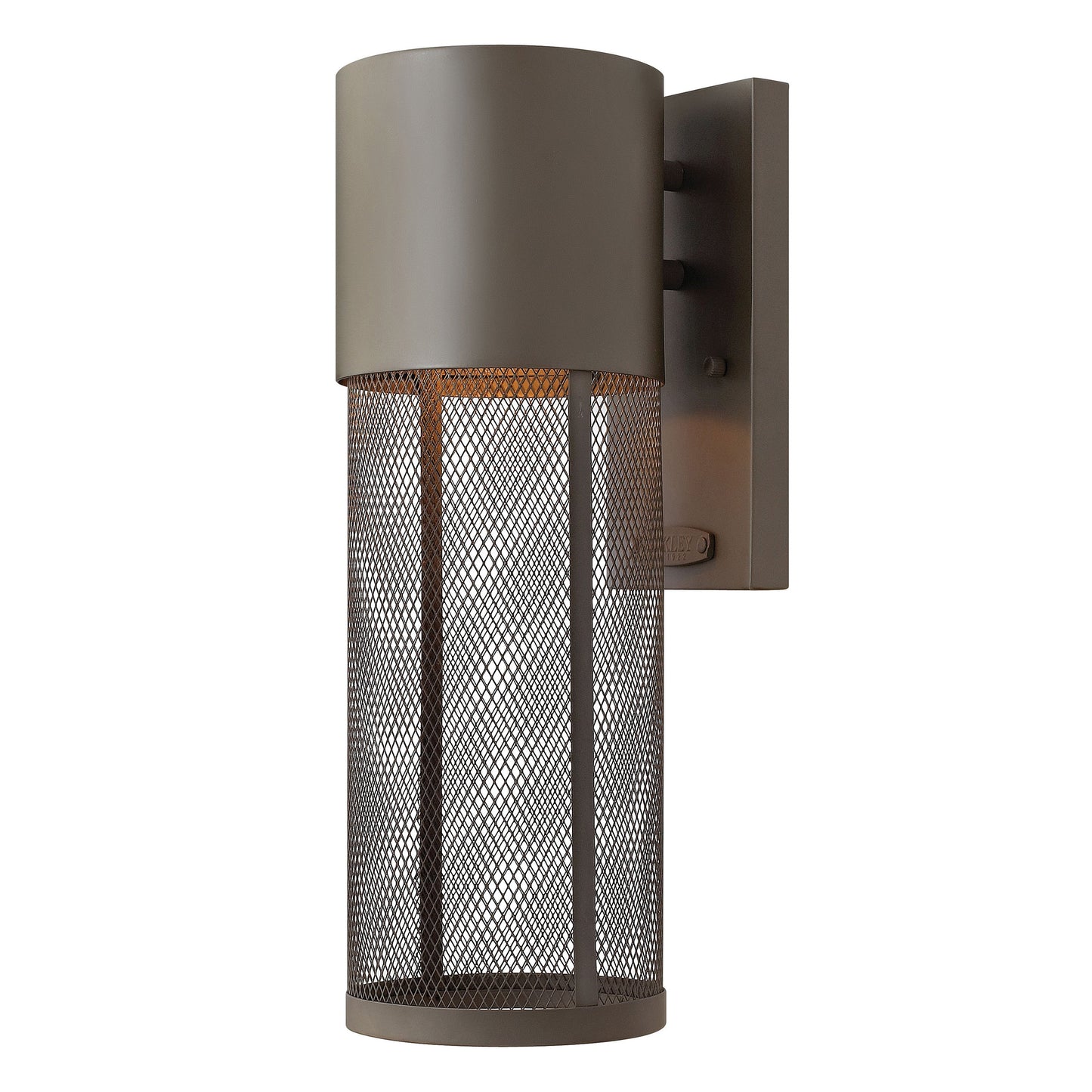 Aria Medium Wall Mount Lantern In Dark Bronze Finish