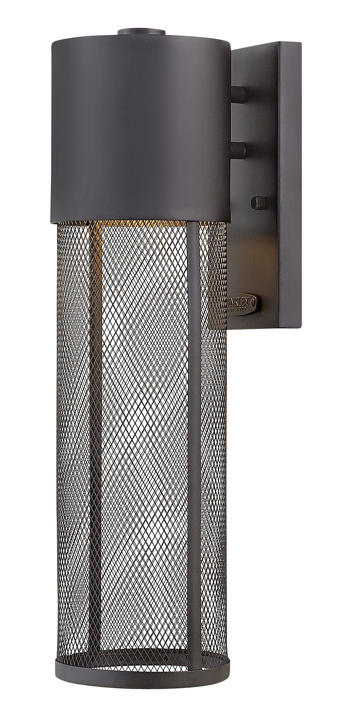 Aria Medium Wall Mount Lantern In Black Finish
