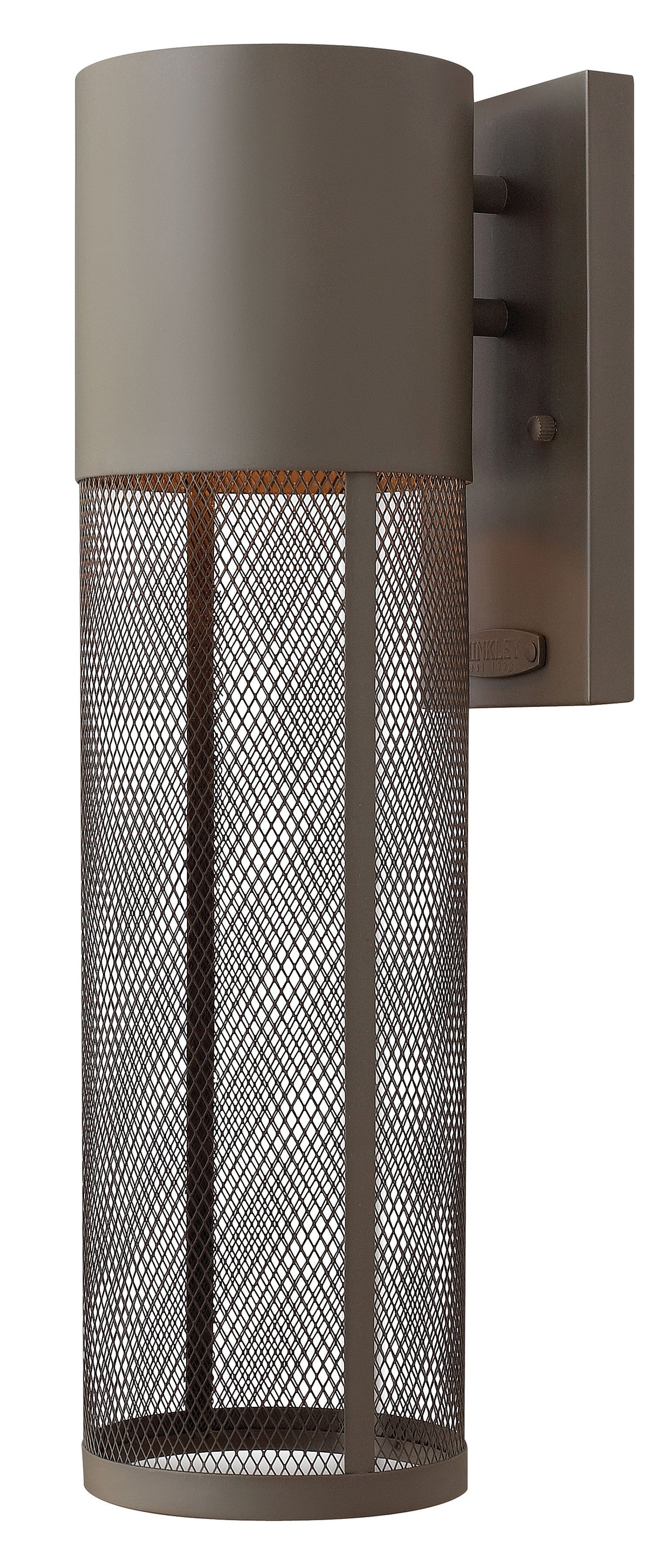 Aria Medium Wall Mount Lantern In Dark Bronze Finish