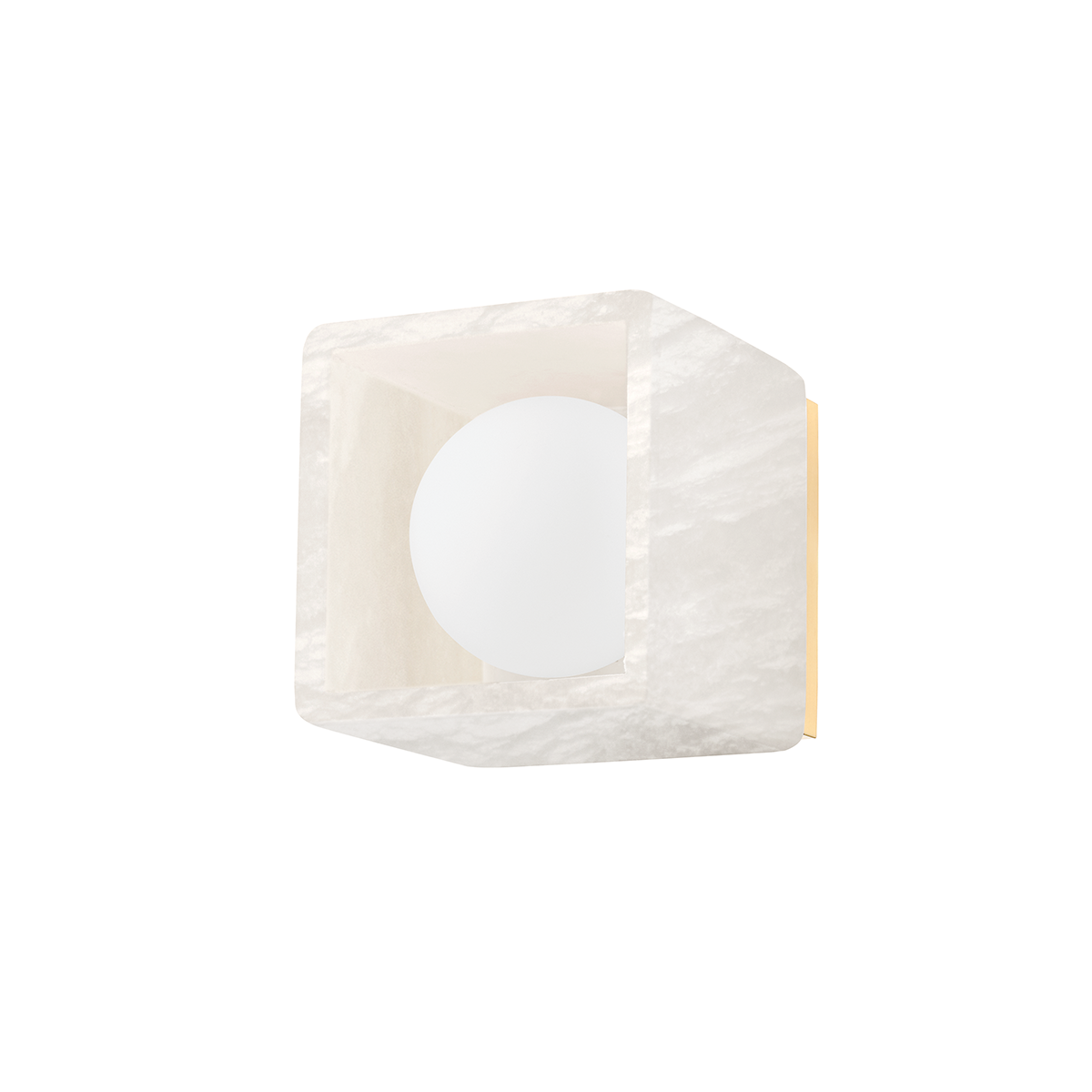 Budnick Bath and Vanity with Aged Brass Finish