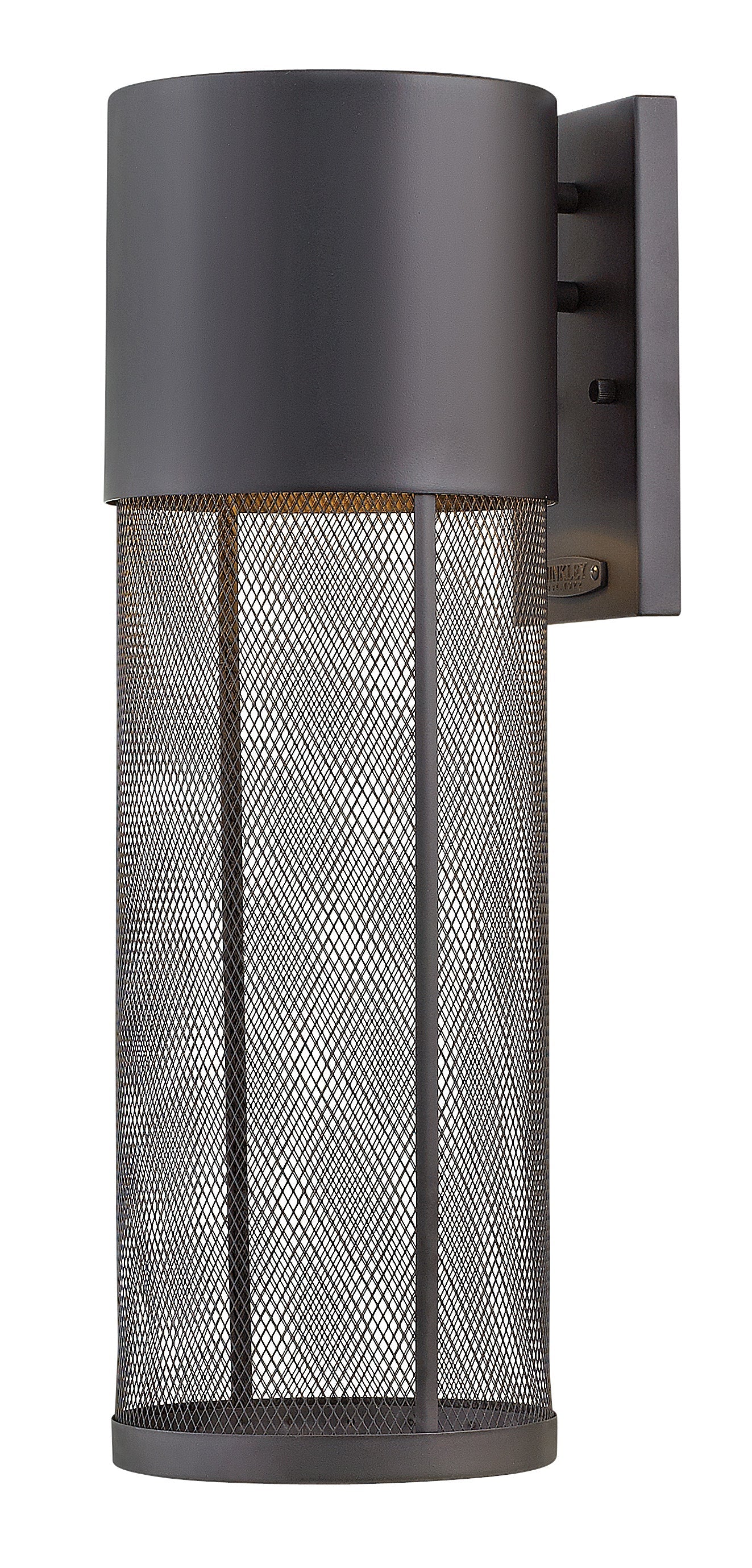 Aria Large Wall Mount Lantern In Black Finish