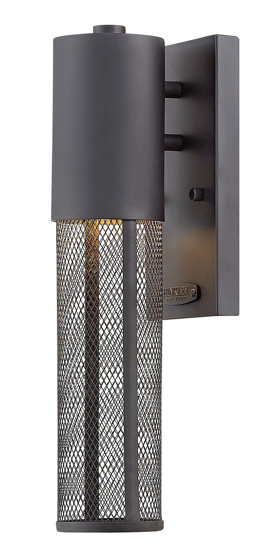 Aria Medium Wall Mount Lantern In Black Finish